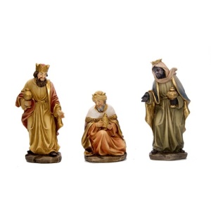 Reyes adorando resina 15cm