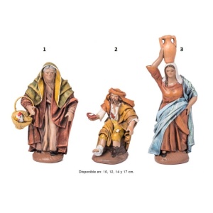 Pastoras de barro lienzado