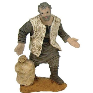 Pastora adorando con saco 10cm