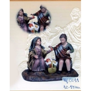 Niños merendando en barro lienzado