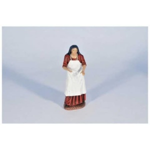 Pastora sin nada en las manos barro lienzado