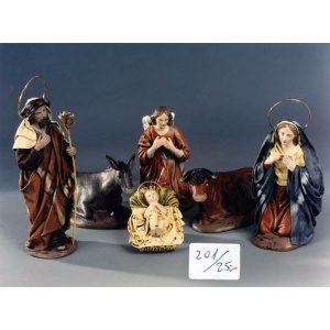 Nacimiento en barro lienzado