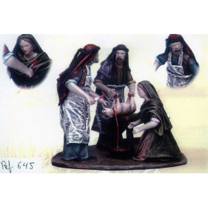 Matanza del cerdo en barro lienzado