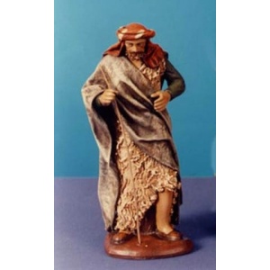 Pastor de ovejas en barro lienzado