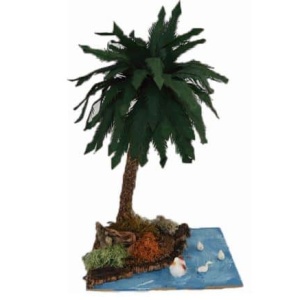 Palmera en río 28cm