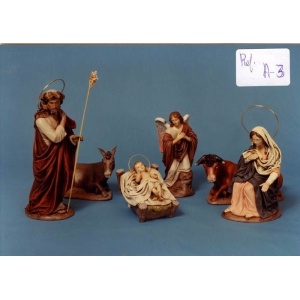 Nacimiento para el belén en barro lienzado