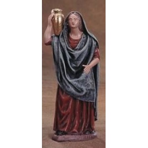 Pastora samaritana en barro lienzado