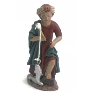 Niño pescando en barro lienzado