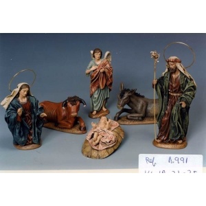 Nacimiento en barro lienzado