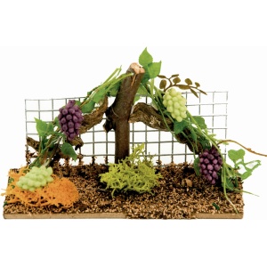 Parra con uvas para el belén