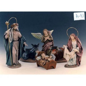 Nacimiento en barro lienzado