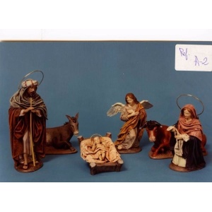 Nacimiento en barro lienzado 30cm