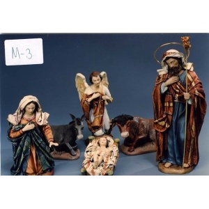 Nacimiento en barro lienzado