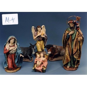 Nacimiento en barro lienzado