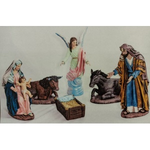 Nacimiento para el belén en barro lienzado