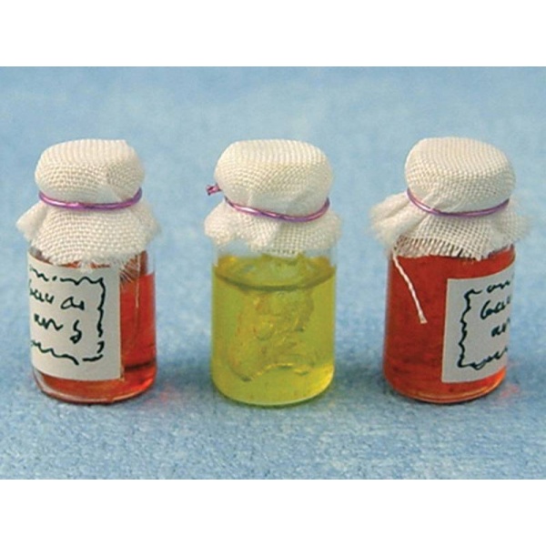 Conjunto 3 tarros de cristal mermelada 2cm