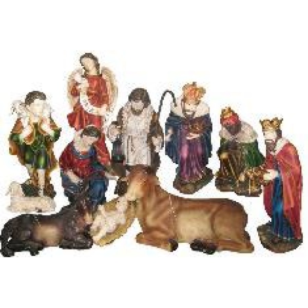 Nacimiento y reyes adorando 80cm