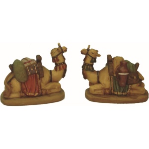 Pareja de camellos en resina para el belén