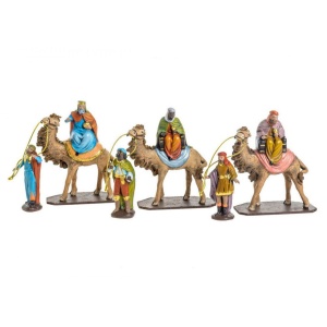 Reyes magos a camello 8cm