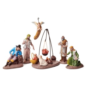 Anunciación de barro 8cm