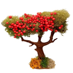 Arbol frutal manzano 12cm para el belén