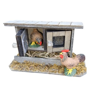 Gallinero para el belén