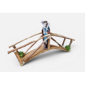 Puente de madera 30cm para el belén