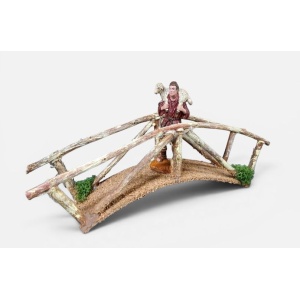 Puente de madera 25cm para el belén