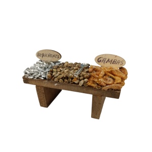 Mesa pescadería para figuras de 8cm