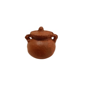 Caldero de resina con tapa 2cm