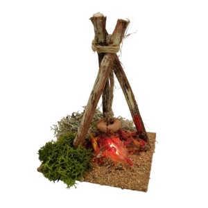 Fogata para el belén figuras 10cm