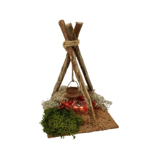 Fogata para el belén figuras 12cm