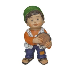 Pastor con pandereta infantil 9cm
