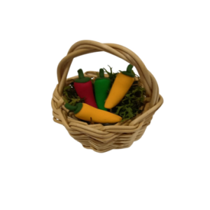 Cesto de chiles pequeño para el belén