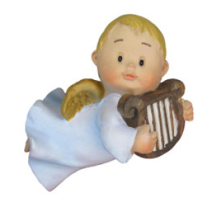 Ángel con arpa infantil 6cm