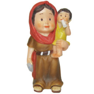Pastora con niño infantil 9cm
