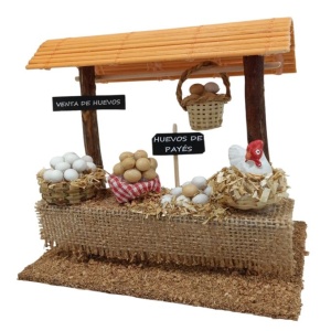 Puesto de Huevos para figuras de 8cm a 10cm