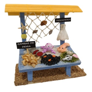 Pescadería para figuras de 8cm a 10cm